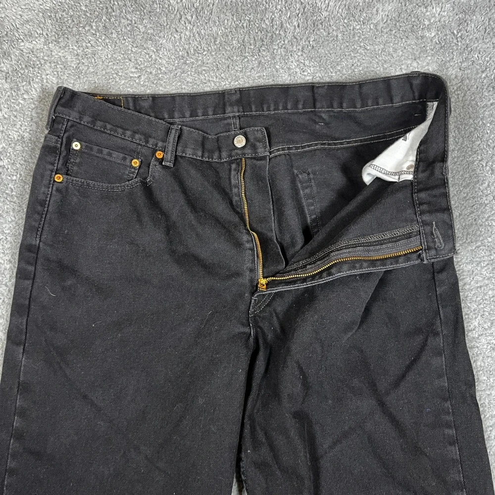 Levi's 550 Relaxed Fit‎ Jeans Mens 42x30 Black Excellent Tapered Leg Denim